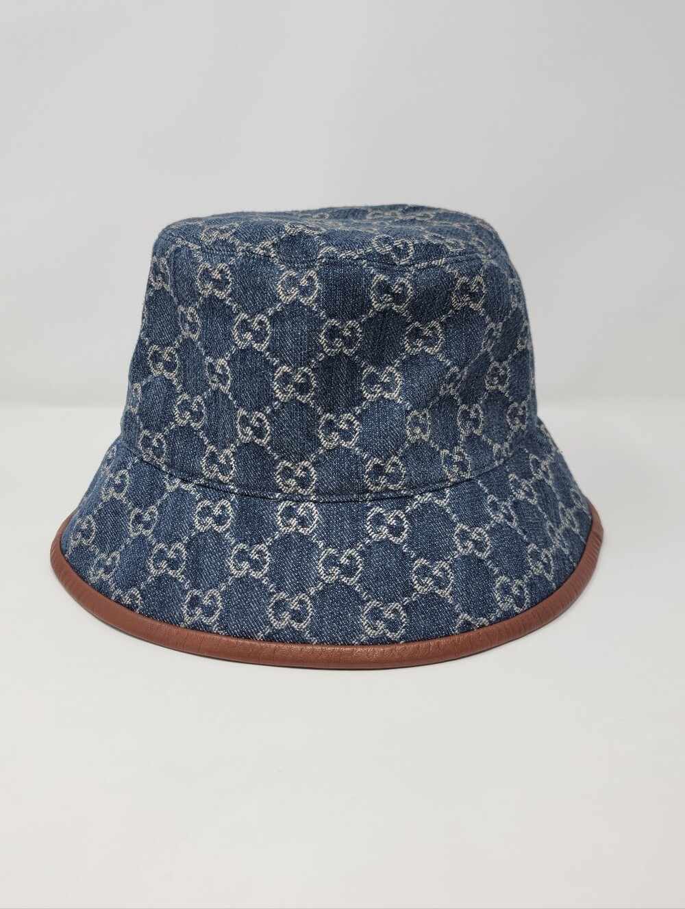 GUCCI GG Denim Bucket Hat Size M (58cm)